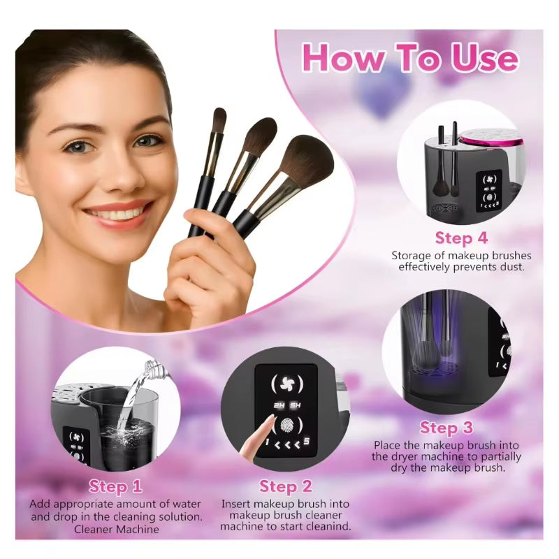 Machine 3-en-1 Nettoyage Pinceaux USB