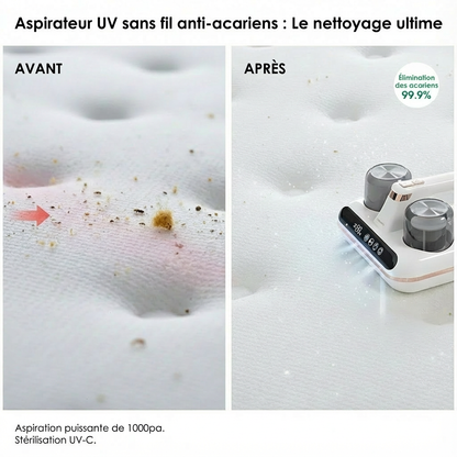 Aspirateur Anti-Acariens UV Sans Fil™