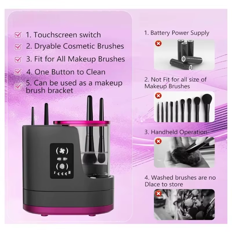 Machine 3-en-1 Nettoyage Pinceaux USB